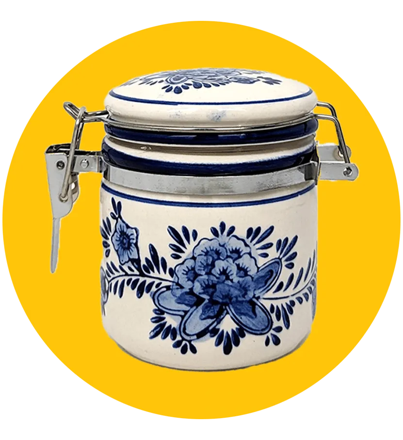 Doesburgsche Mosterd Delfts Blauw Weckpotje Mosterd