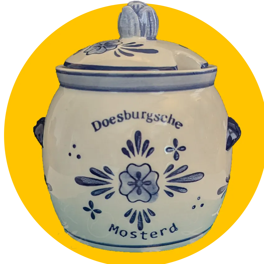 Doesburgsche Mosterd Delfts Blauw Weckpotje Mosterd