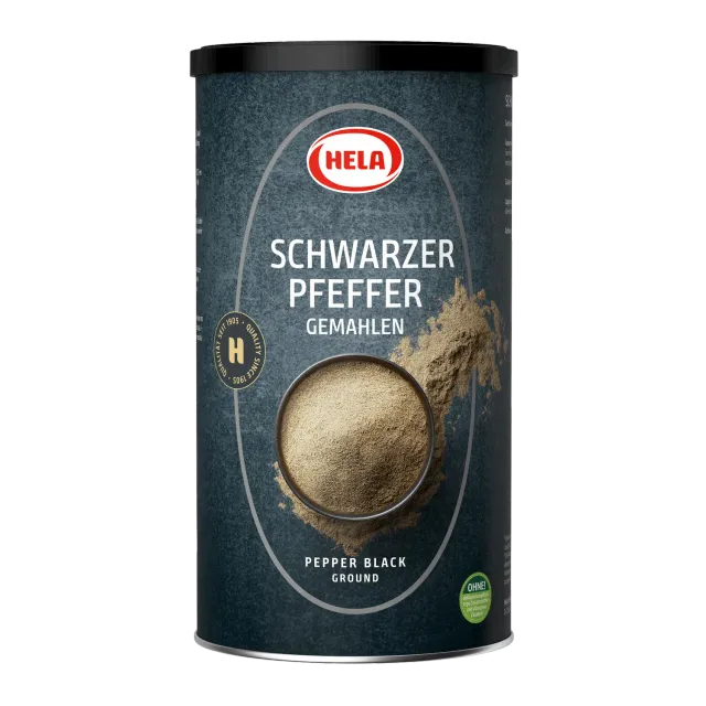 Hela Peper Zwart Gemalen Specerij 720 g scherp