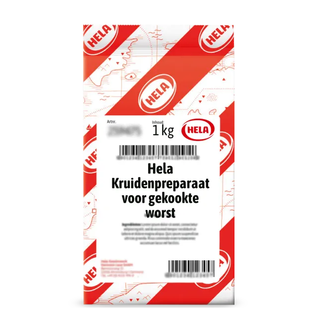 Hela Kruidenpreparaat voor Gekookte Worst Kruidenmix 1 kg