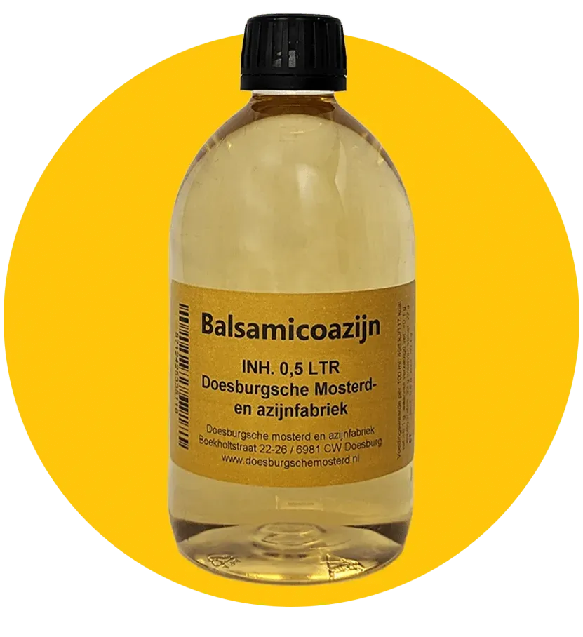 Doesburgsche Mosterd balsamicoazijn fles 0,5 l zoetzuur