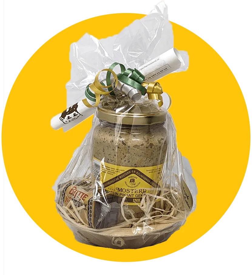 Doesburgsche Mosterd geschenkpakket pot 300 gram