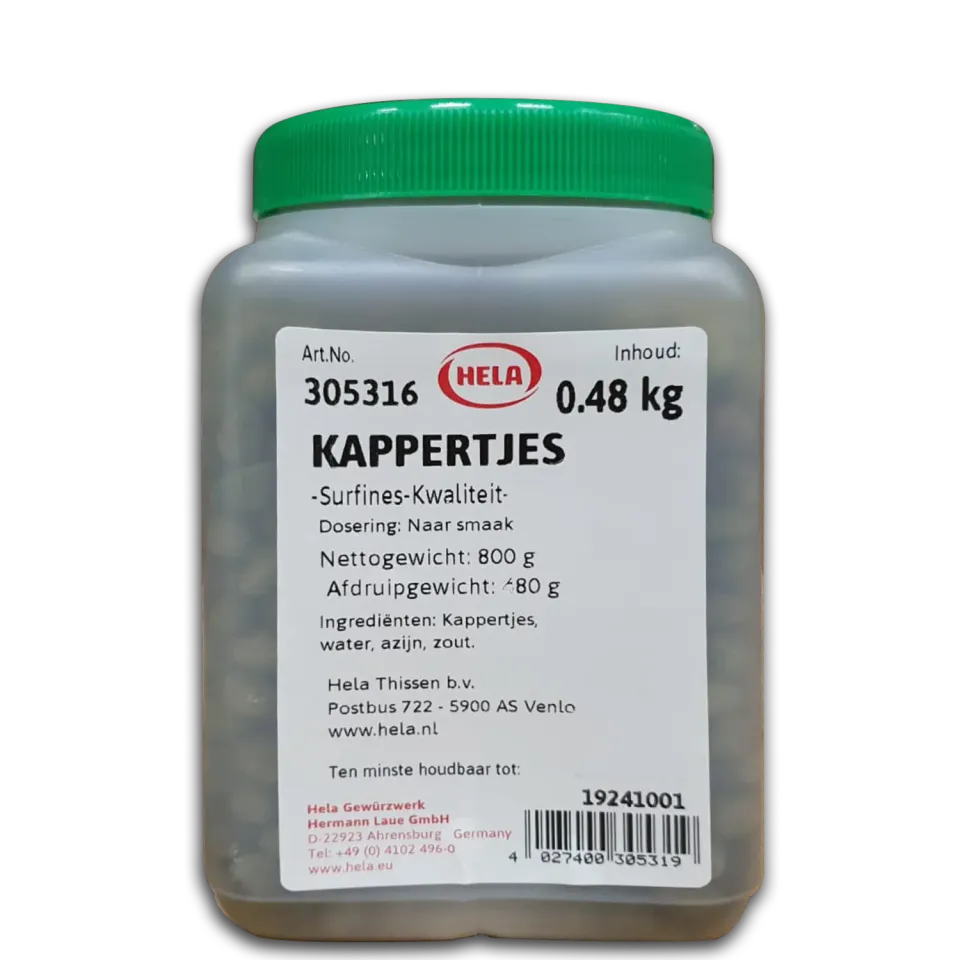 Hela Kappertjes in pot 850 ml zoetzuur