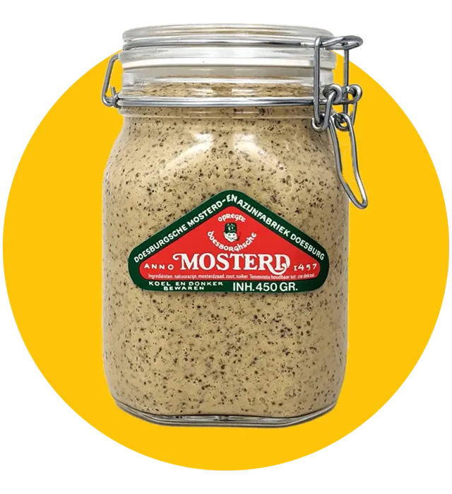 Doesburgsche Mosterd glazen weckpot mosterd