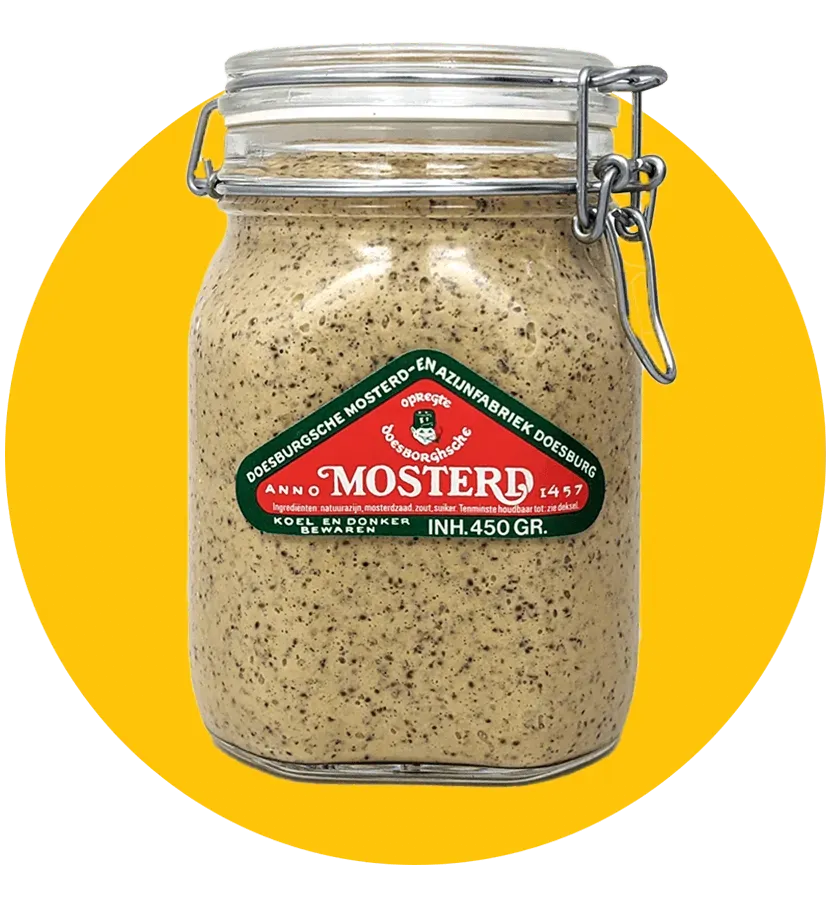 Doesburgsche Mosterd glazen weckpot mosterd