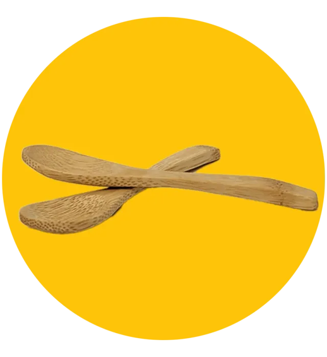 Doesburgsche Mosterd lepel houten mosterdlepel