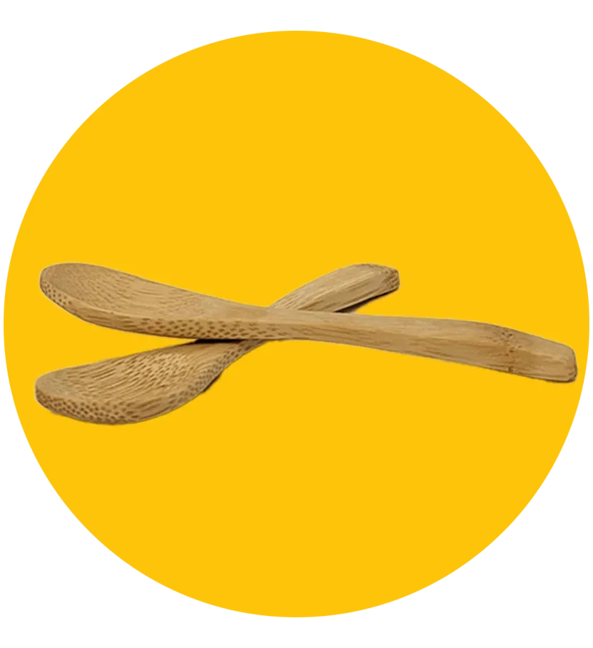 Doesburgsche Mosterd lepel houten mosterdlepel