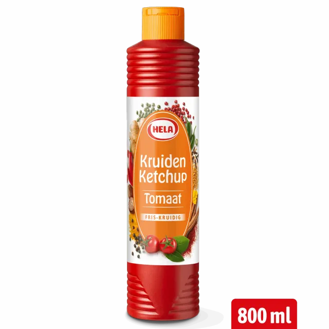Hela Kruiden Ketchup Tomaat Fris-Kruidig kruidenketchup