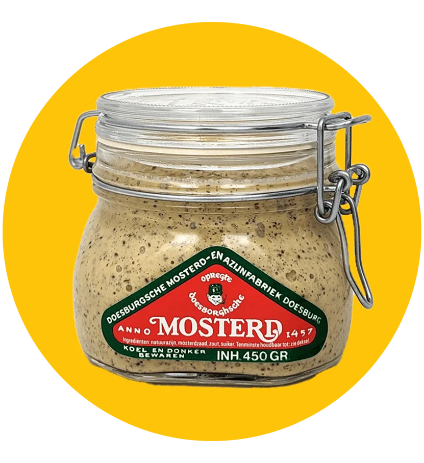 Doesburgsche Mosterd glazen weckpot mosterd