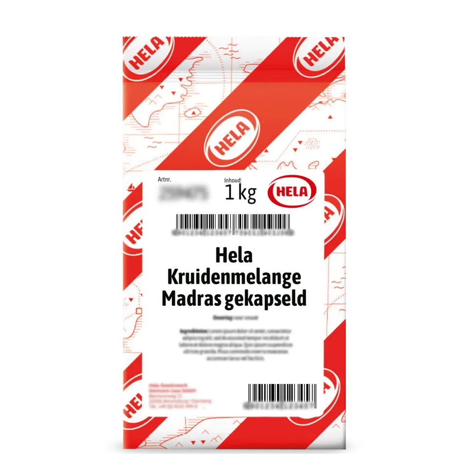 Hela Kruidenmelange Madras gekapseld kruidenmix 1 kg
