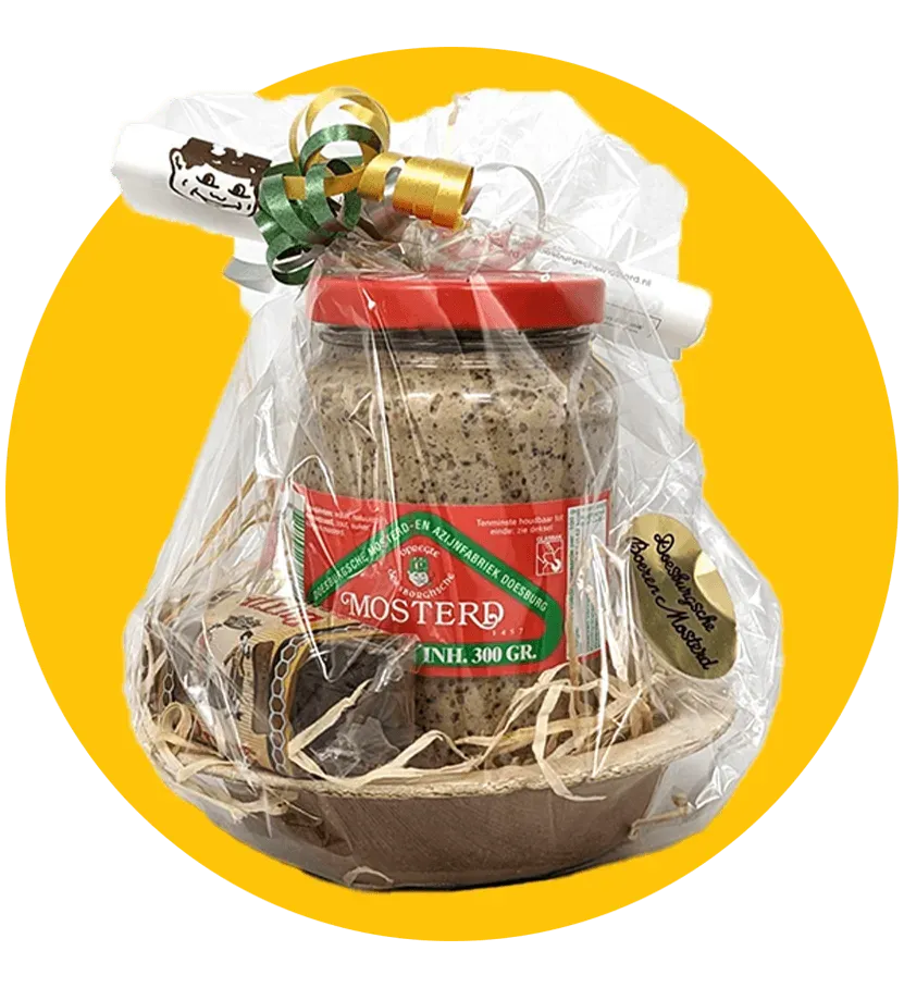 Doesburgsche Mosterd geschenkpakket pot 300 gram