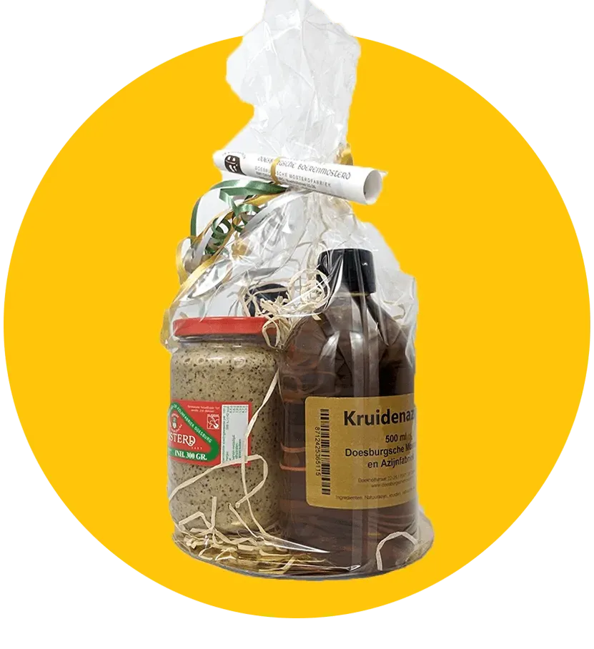 Doesburgsche Mosterd en Azijn Geschenkpakket Mosterdassortiment